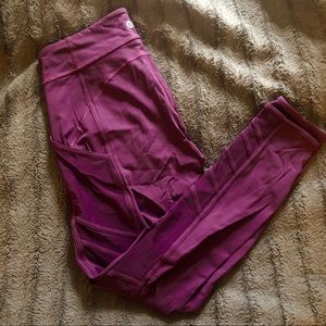 Lululemon Purple Mesh Leggings!